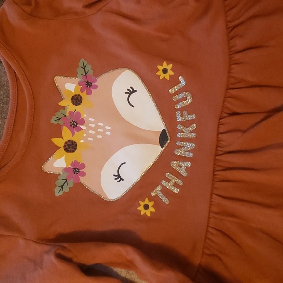 The Children's Place 18-24M Baby Toddler Girls Thankful Fox Outfit Set - Picture 2 of 5
